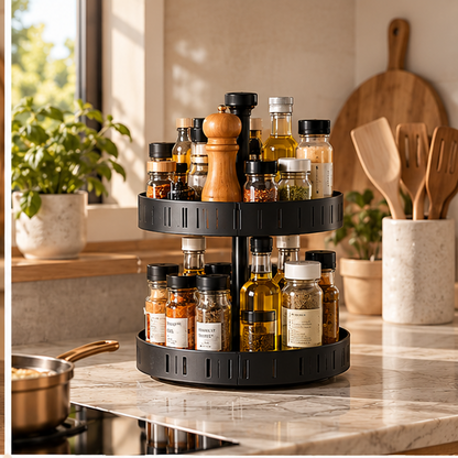 360° Rotating 2-Tier Spice Organizer