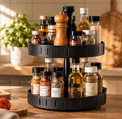 360° Rotating 2-Tier Spice Organizer