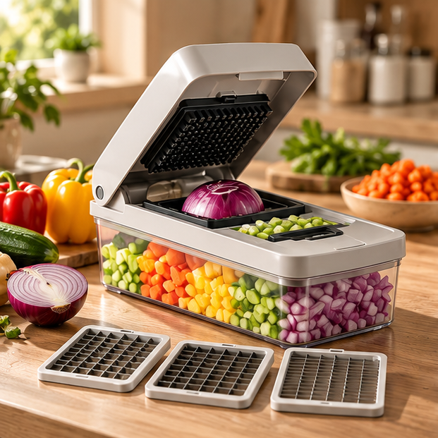 7-in-1 Vegetable Chopper & Food Storage Container