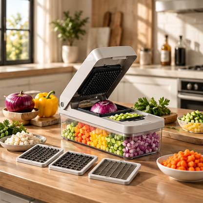 7-in-1 Vegetable Chopper & Food Storage Container