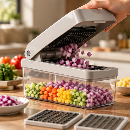 7-in-1 Vegetable Chopper & Food Storage Container