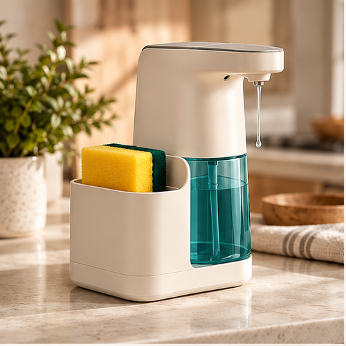 Automatic Soap Dispenser with Sponge Holder