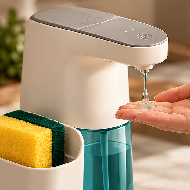 Automatic Soap Dispenser with Sponge Holder